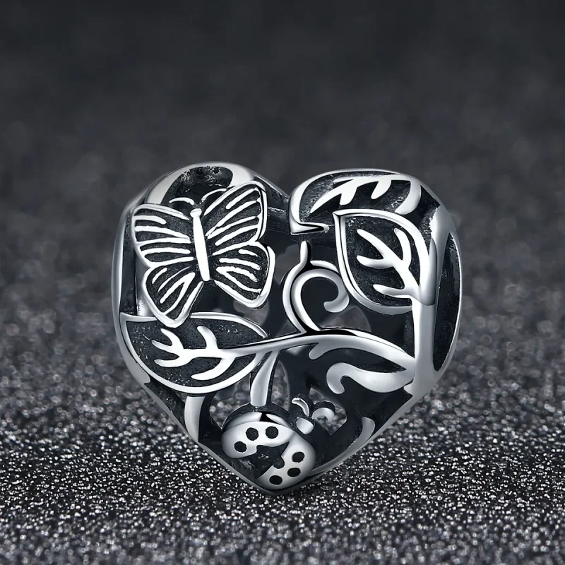 (image for) Pandora Style Silver Charm, Rain-Back Garden - SCC155 - View 3