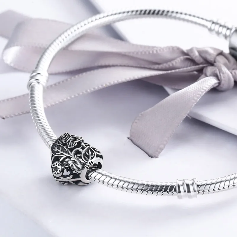 (image for) Pandora Style Silver Charm, Rain-Back Garden - SCC155 - View 6