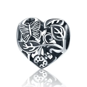 (image for) Pandora Style Silver Charm, Rain-Back Garden - SCC155