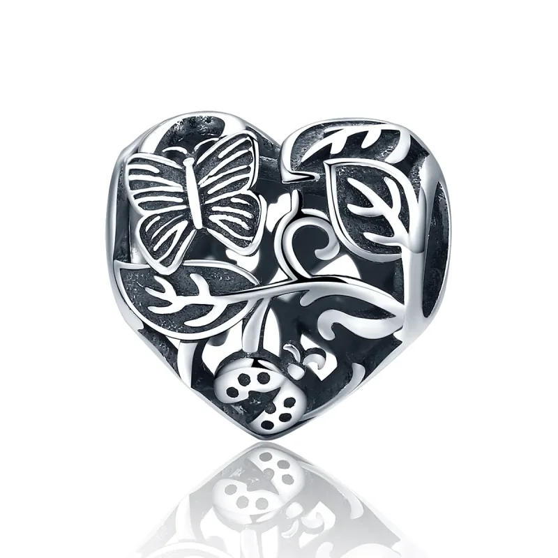 (image for) Pandora Style Silver Charm, Rain-Back Garden - SCC155 - Product Image