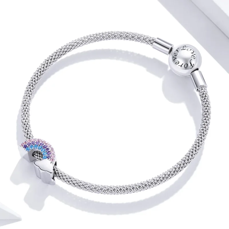(image for) Pandora Style Silver Charm, Rainbow Bridge - SCC1788 - View 3