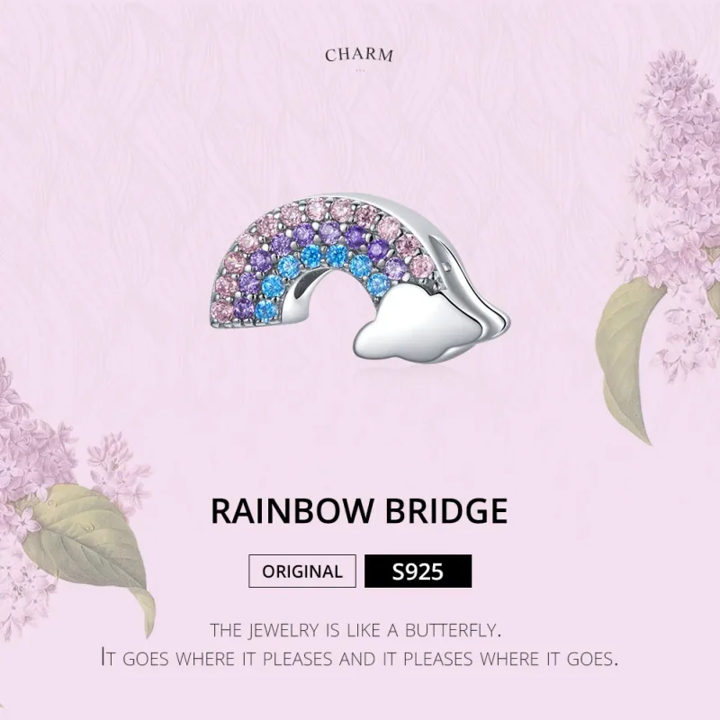 (image for) Pandora Style Silver Charm, Rainbow Bridge - SCC1788 - View 6