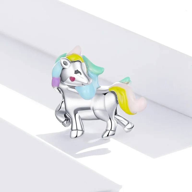 (image for) Pandora Style Silver Charm, Rainbow Dash, Multicolor Enamel - SCC1500 - View 3