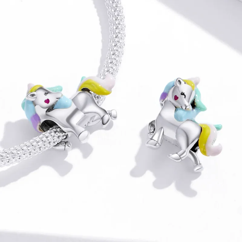 (image for) Pandora Style Silver Charm, Rainbow Dash, Multicolor Enamel - SCC1500 - View 4