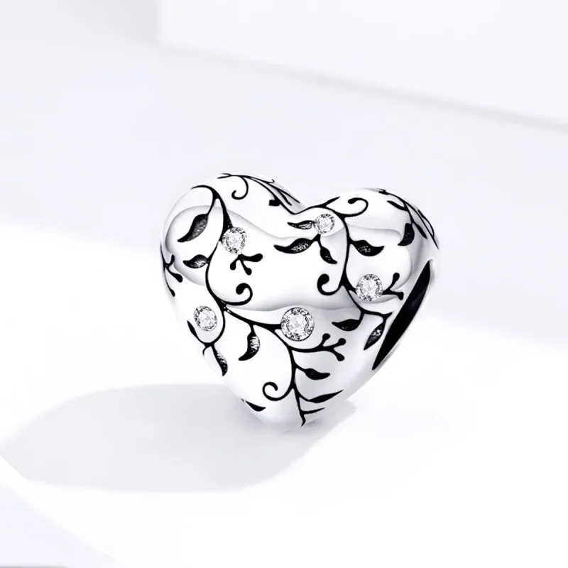 (image for) Pandora Style Silver Charm, Retro Patterns - SCC1323 - View 2