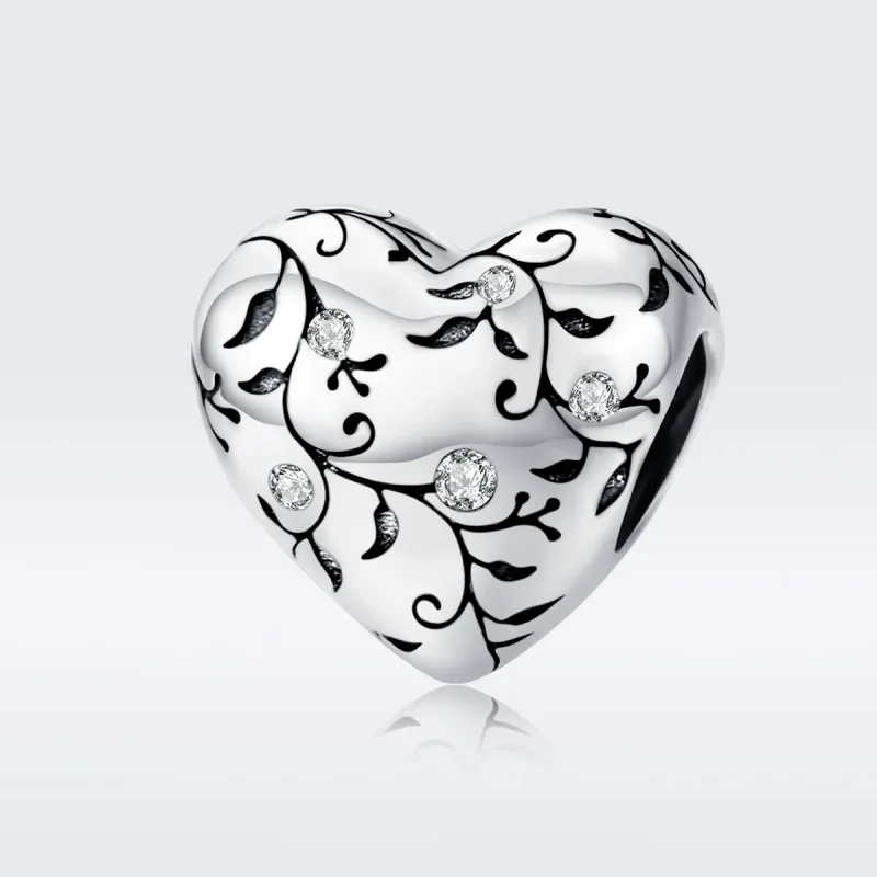 (image for) Pandora Style Silver Charm, Retro Patterns - SCC1323 - View 5