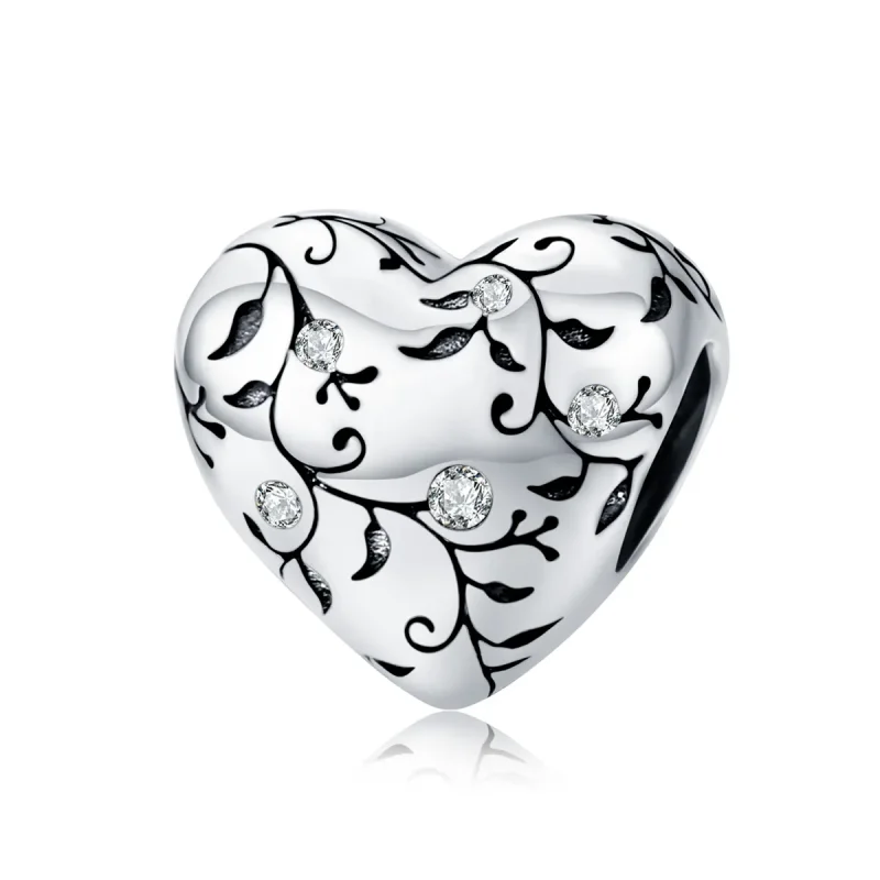(image for) Pandora Style Silver Charm, Retro Patterns - SCC1323 - Product Image