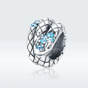 (image for) Pandora Style Silver Charm, Retro Snake - SCC1351