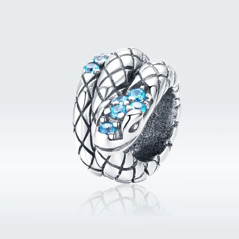 (image for) Pandora Style Silver Charm, Retro Snake - SCC1351 - Product Image