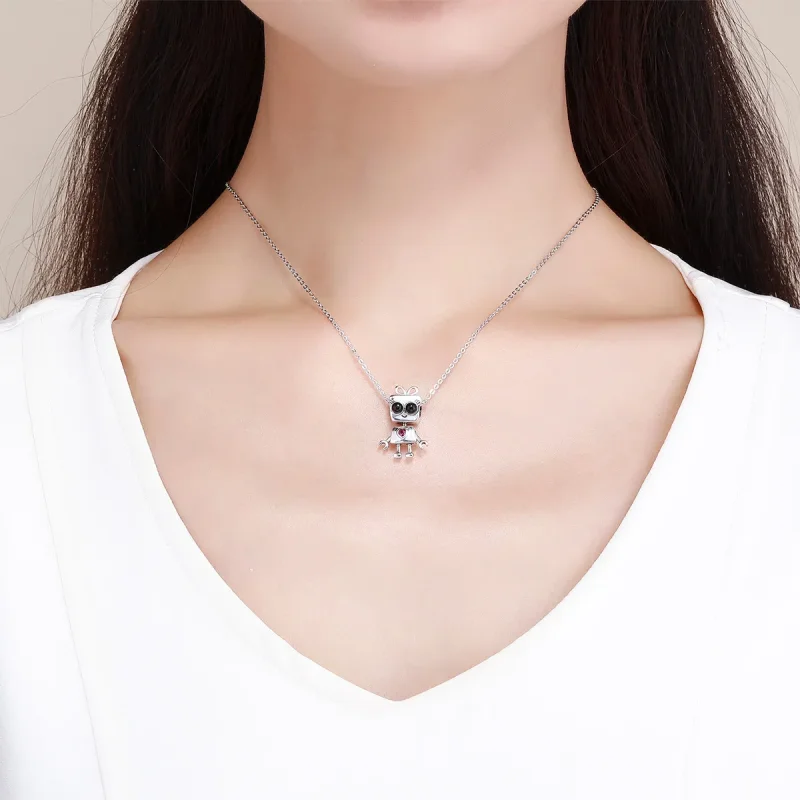(image for) Pandora Style Silver Charm, Robot Didi - SCC885 - View 5