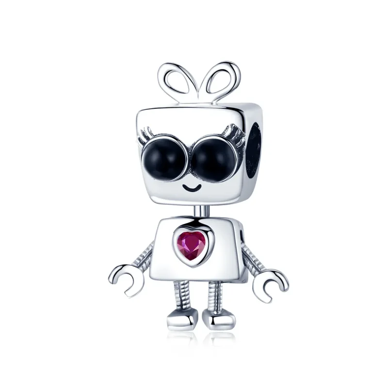 (image for) Pandora Style Silver Charm, Robot Didi - SCC885 - Product Image