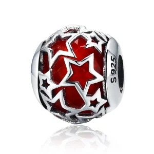 (image for) Pandora Style Silver Charm, Romantic Stars - SCC509