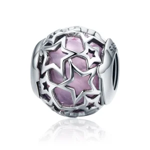 (image for) Pandora Style Silver Charm, Romantic Stars - SCC510