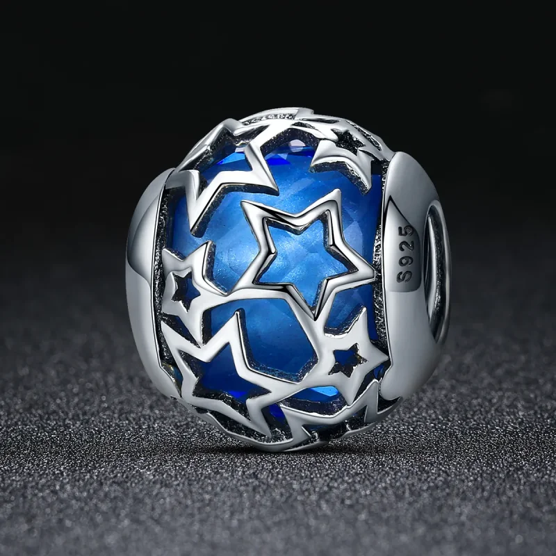 (image for) Pandora Style Silver Charm, Romantic Stars - SCC511 - View 2