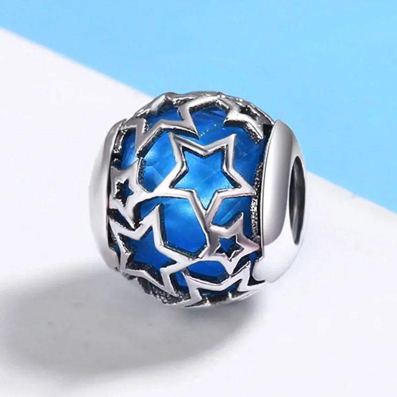 (image for) Pandora Style Silver Charm, Romantic Stars - SCC511 - View 3