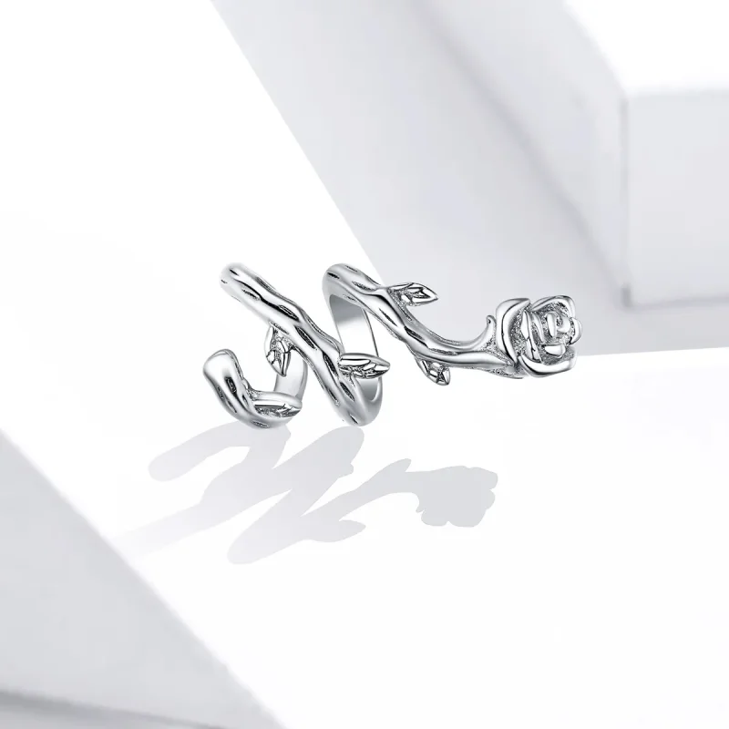 (image for) Pandora Style Silver Charm, Rose Vines - BSC310 - View 2