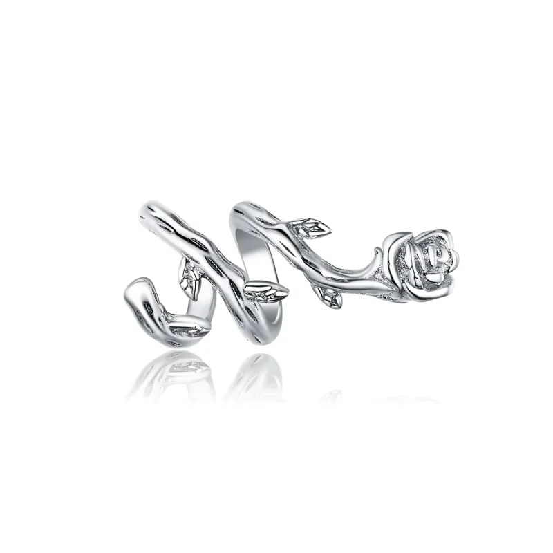 (image for) Pandora Style Silver Charm, Rose Vines - BSC310 - Product Image