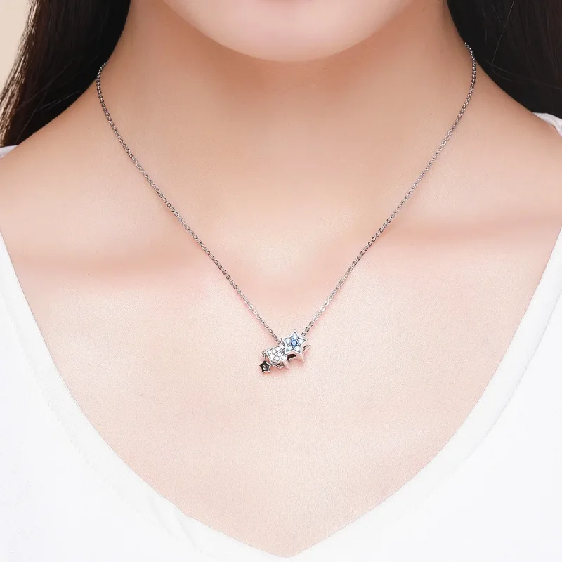 (image for) Pandora Style Silver Charm, Sapphire Jewellery Stars - SCC912 - View 5