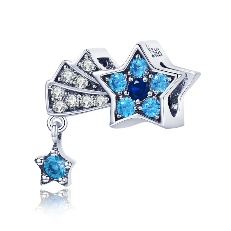 (image for) Pandora Style Silver Charm, Sapphire Jewellery Stars - SCC912 - Product Image