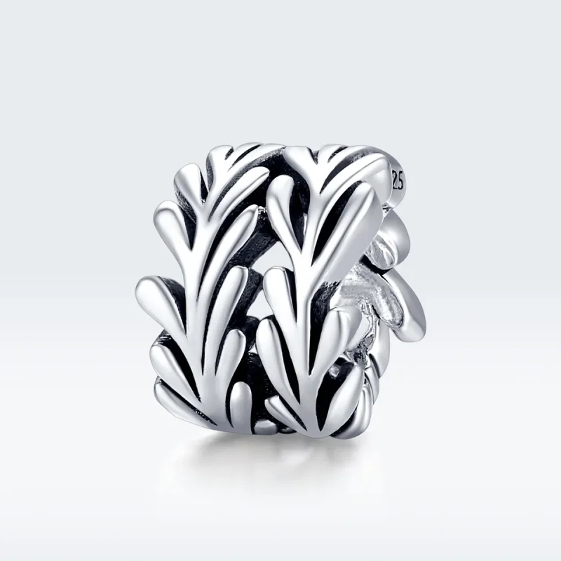 (image for) Pandora Style Silver Charm, Seaweed - SCC1534 - View 5