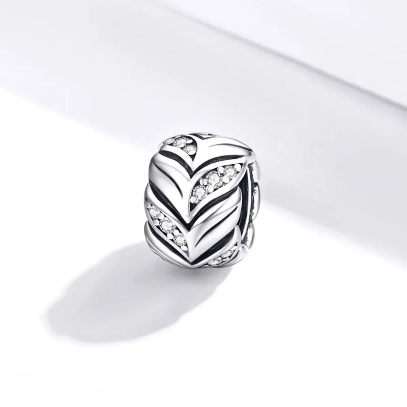 (image for) Pandora Style Silver Charm, Shining Wheat Ears - SCC1614 - View 2