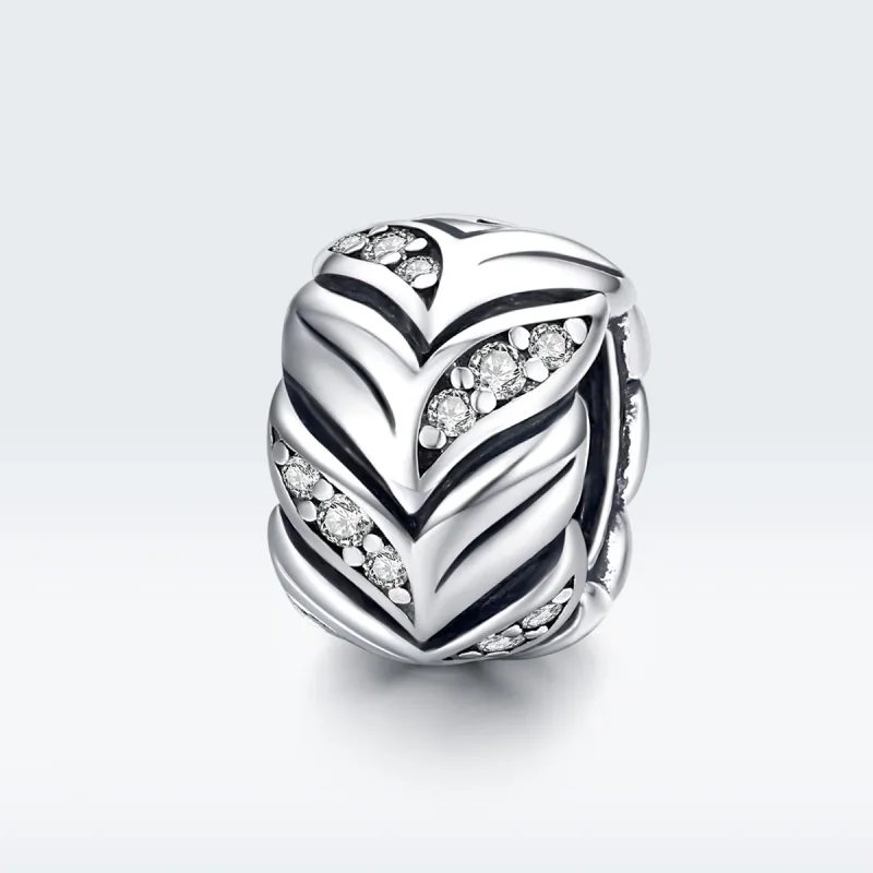 (image for) Pandora Style Silver Charm, Shining Wheat Ears - SCC1614 - View 5