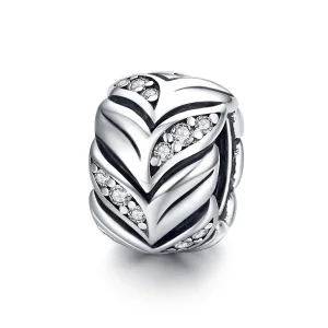 (image for) Pandora Style Silver Charm, Shining Wheat Ears - SCC1614