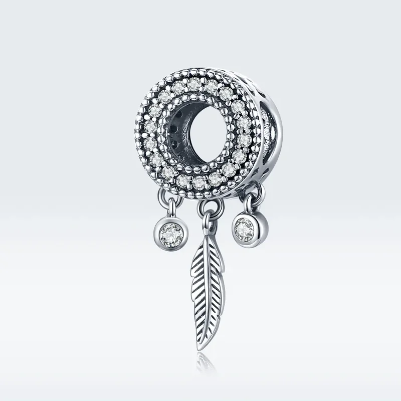 (image for) Pandora Style Silver Charm, Shiny Feather - SCC1550 - View 5