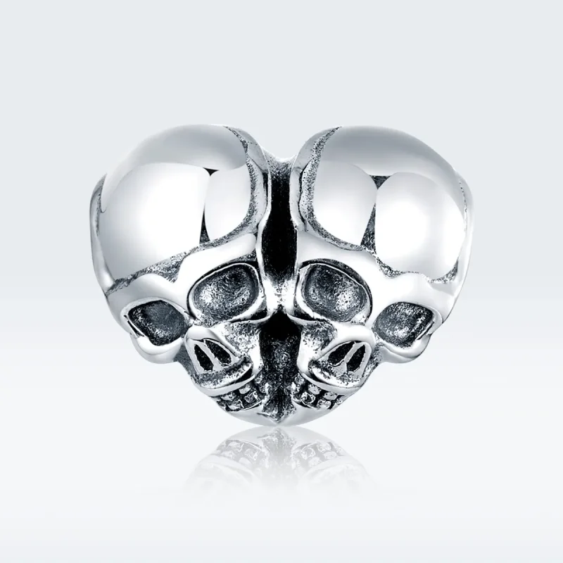 (image for) Pandora Style Silver Charm, Skulls - SCC1519 - View 5