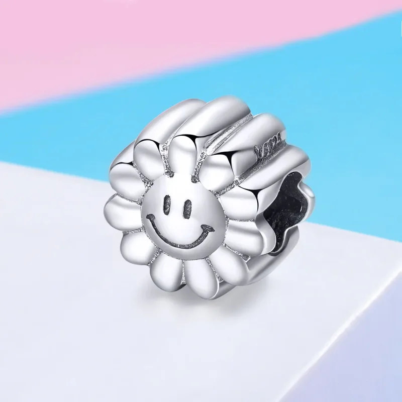(image for) Pandora Style Silver Charm, Smiling Sun - SCC901 - View 2