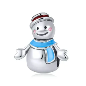 (image for) Pandora Style Silver Charm, Snowman - SCC855