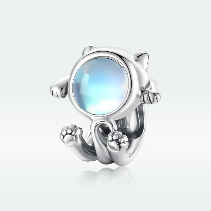 (image for) Pandora Style Silver Charm, Space Cat - SCC1697 - View 5