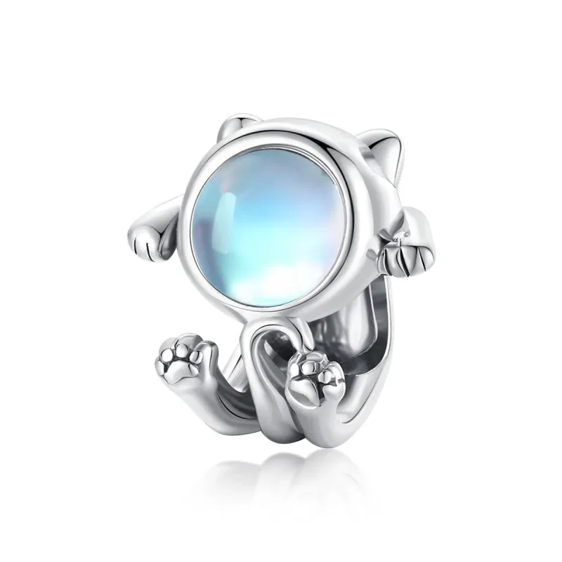 (image for) Pandora Style Silver Charm, Space Cat - SCC1697
