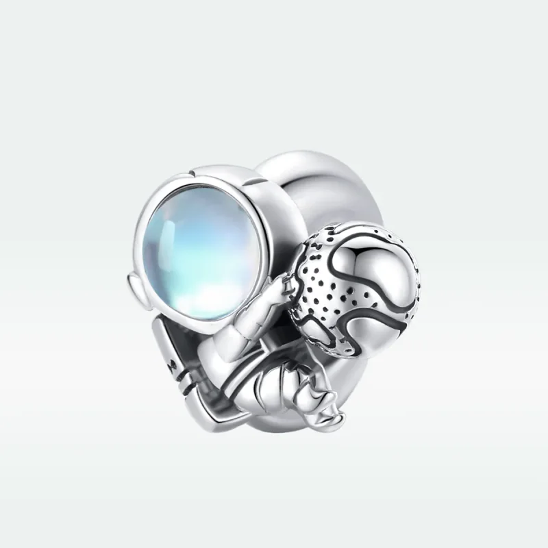 (image for) Pandora Style Silver Charm, Space Walk - SCC1694 - View 5