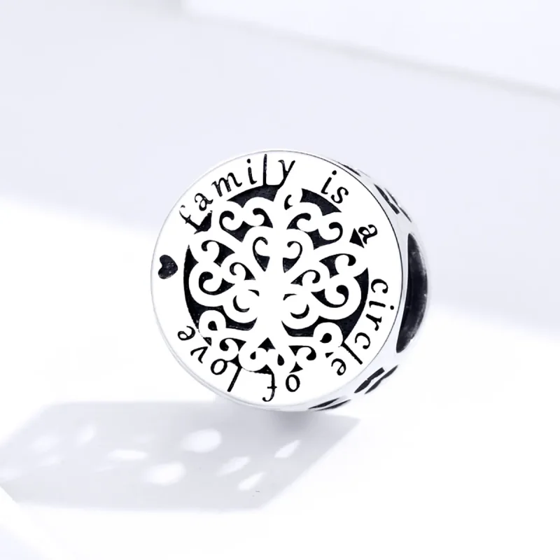 (image for) Pandora Style Silver Charm, Sparkling Family Tree - SCC1324 - View 2
