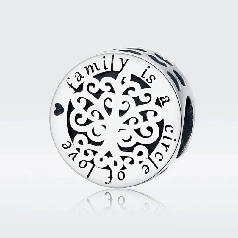 (image for) Pandora Style Silver Charm, Sparkling Family Tree - SCC1324 - View 5