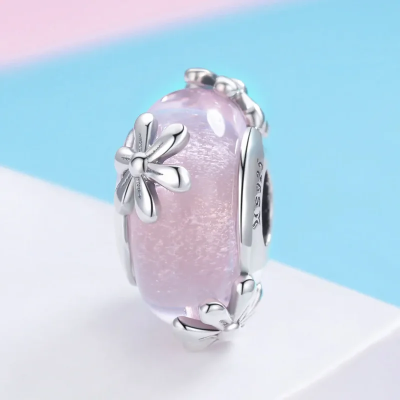 (image for) Pandora Style Silver Charm, Spring Flowers - SCC860 - View 2