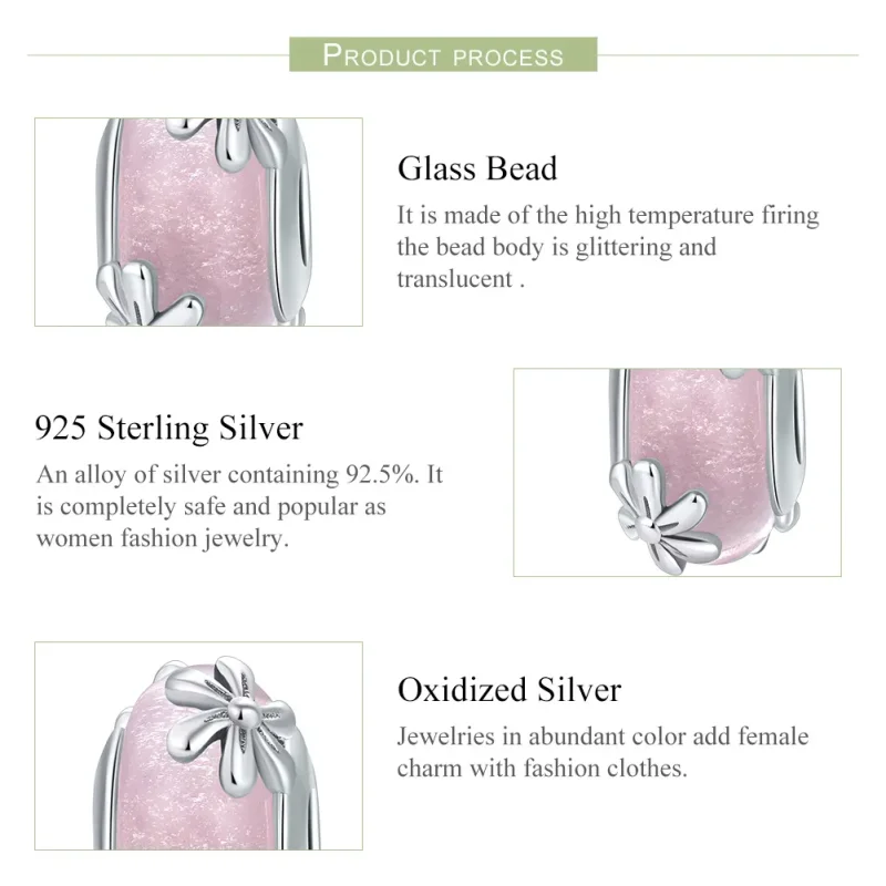 (image for) Pandora Style Silver Charm, Spring Flowers - SCC860 - View 7