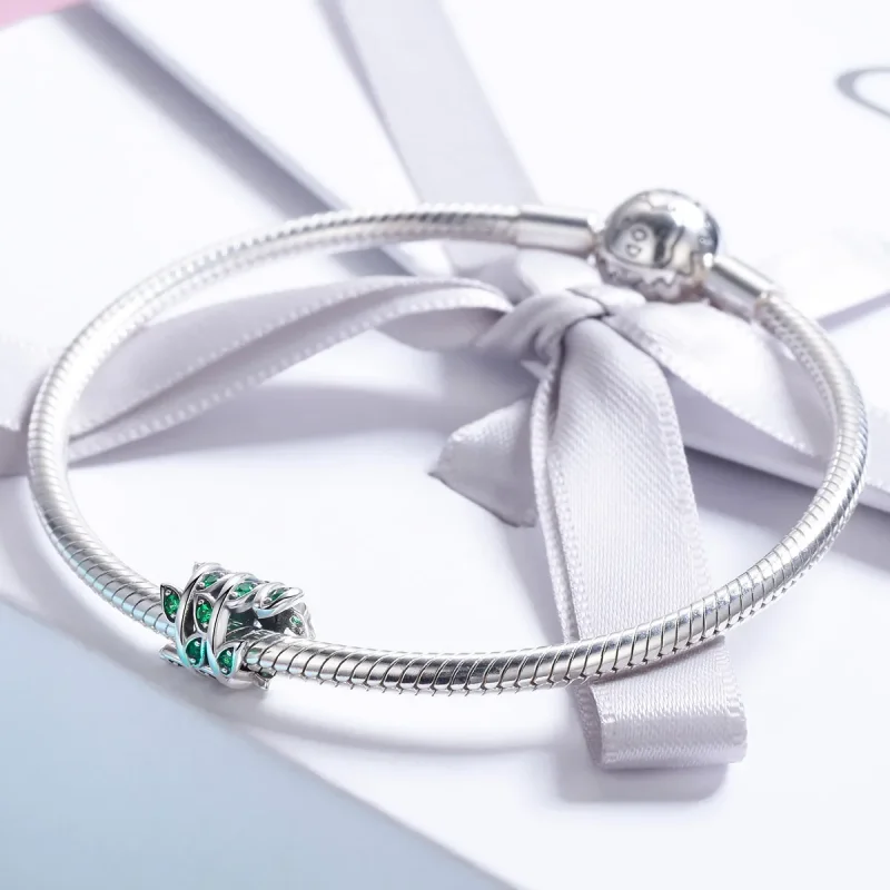 (image for) Pandora Style Silver Charm, Spring Is Beginning to Shine - SCC567 - View 5