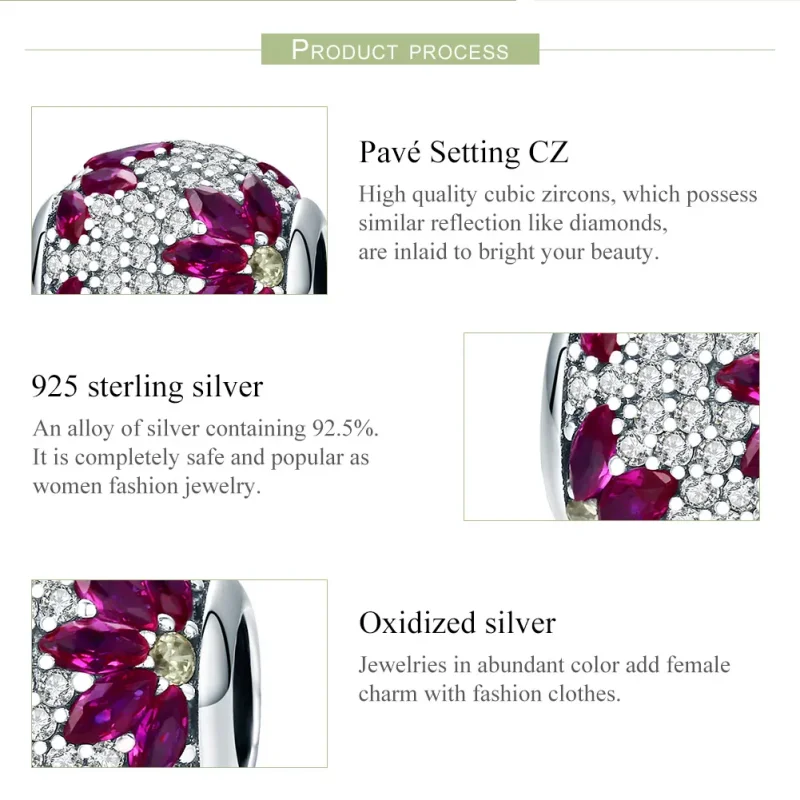 (image for) Pandora Style Silver Charm, Spring Scenery - SCC570 - View 8