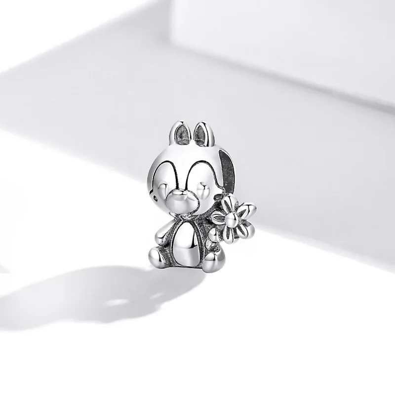 (image for) Pandora Style Silver Charm, Squirrel Boy - SCC1868 - View 2