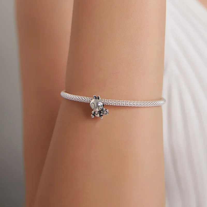 (image for) Pandora Style Silver Charm, Squirrel Boy - SCC1868 - View 5