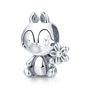 (image for) Pandora Style Silver Charm, Squirrel Boy - SCC1868