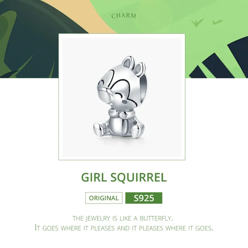 (image for) Pandora Style Silver Charm, Squirrel - SCC1869 - View 6