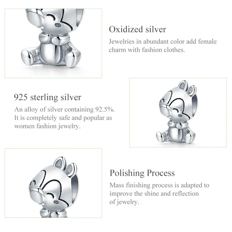(image for) Pandora Style Silver Charm, Squirrel - SCC1869 - View 8