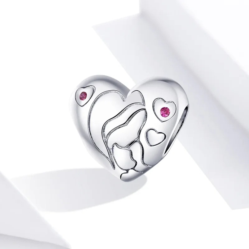 (image for) Pandora Style Silver Charm, Star In Love - BSC216 - View 4