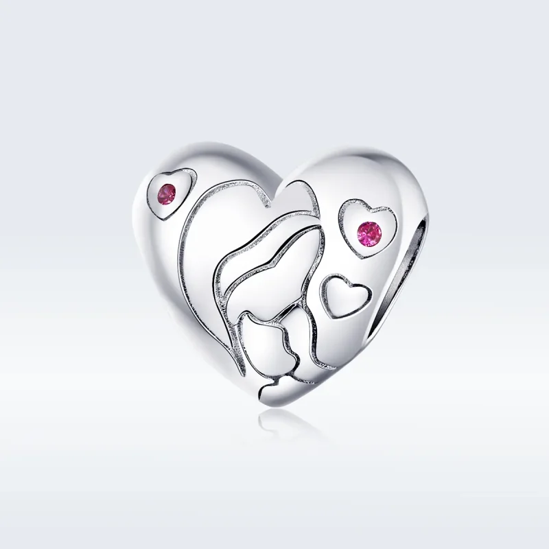 (image for) Pandora Style Silver Charm, Star In Love - BSC216 - View 5