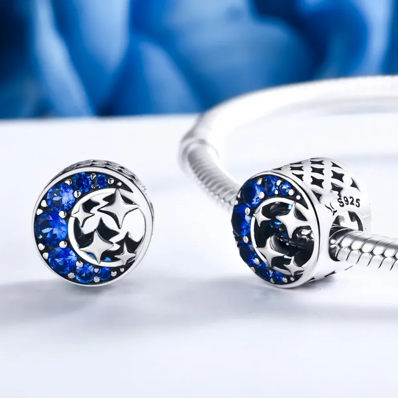 (image for) Pandora Style Silver Charm, Star Moon Myth - SCC184 - View 5