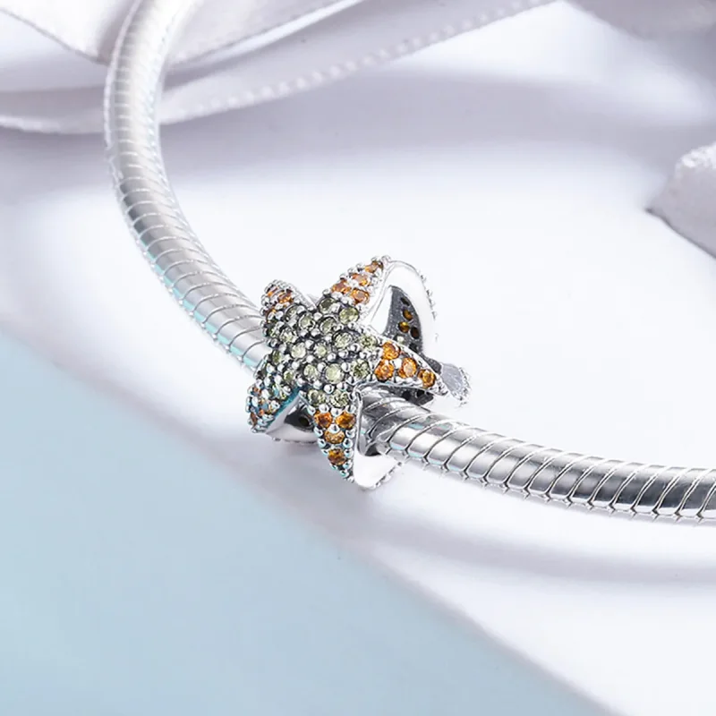 (image for) Pandora Style Silver Charm, Starfish - SCC586 - View 4