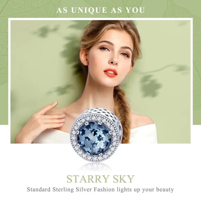 (image for) Pandora Style Silver Charm, Starry Sky - SCC730 - View 6